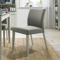 Bergen Grey Washed Upholstered Chair - Titanium Fabric