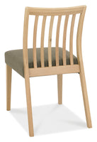 Bergen Oak Low Slat Back Chair