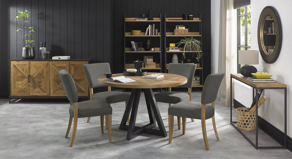 Indus Rustic Circular Dining Table