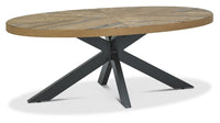 Ellipse Rustic Coffee Table