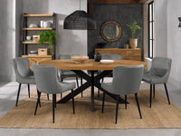 Ellipse Rustic 6 Seater Oval Table
