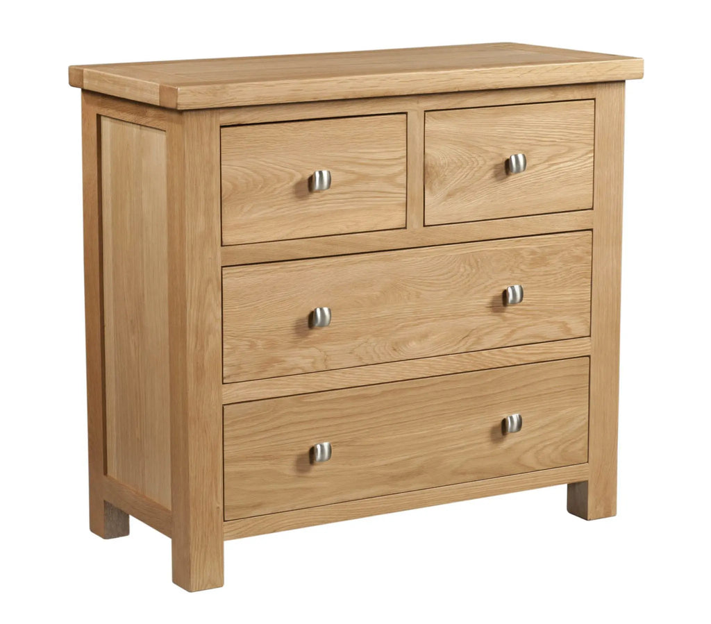 Wooden dresser with four drawers