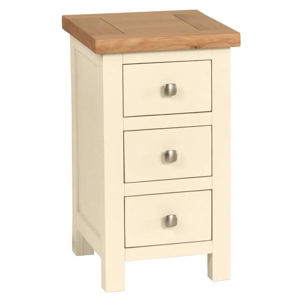 Dorset Painted Compact 3 Drawer Bedside