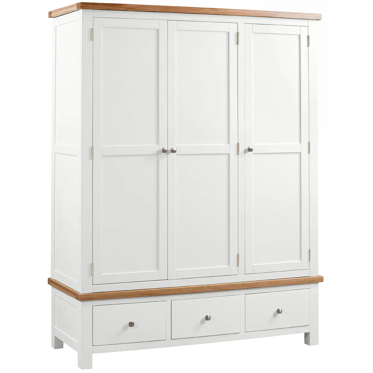 Dorset Painted Triple Robe with 3 Drawers | Langton Furnishers ...