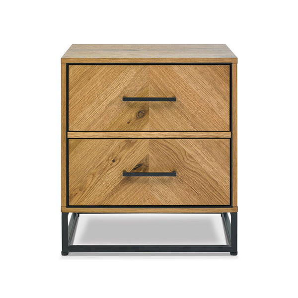 Rustic 2 drawer bedside