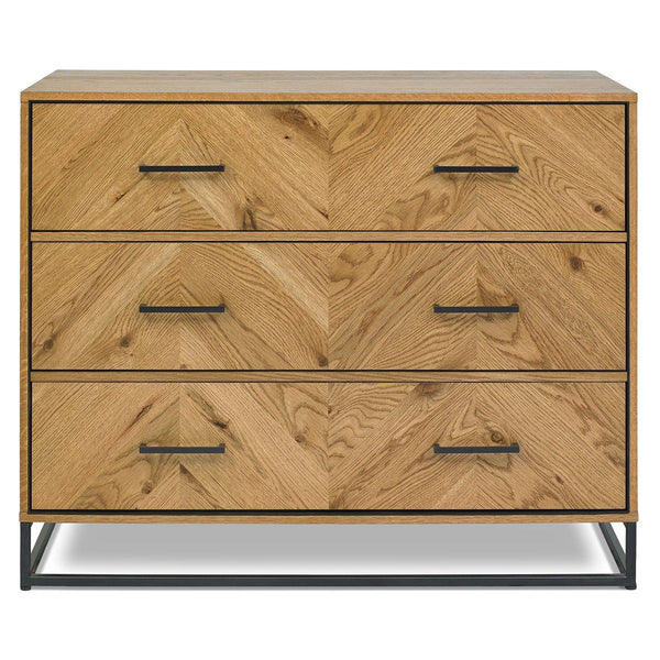 Rustic Oak 3 Drawer Chest