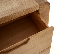 Wooden drawer from furniture open