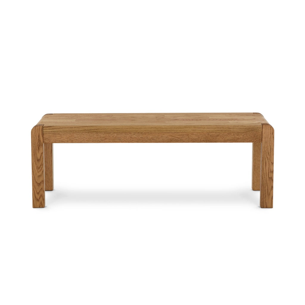 Wooden bench on a white background